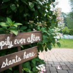 Happily Ever After Starts Here wooden sign